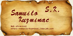 Samuilo Kuzminac vizit kartica
